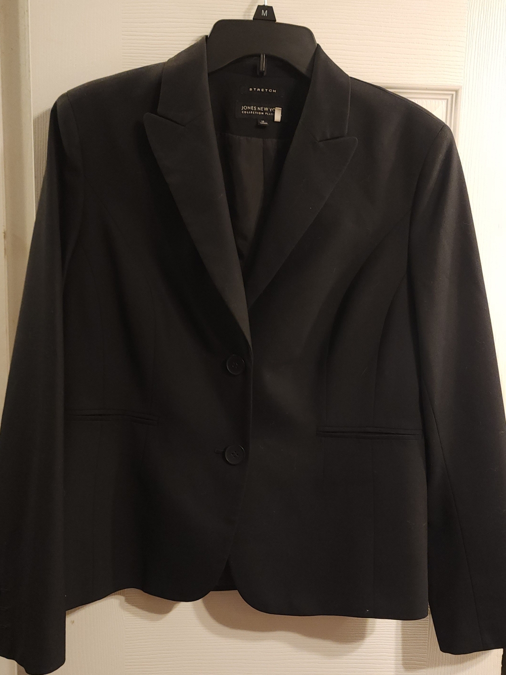 Jones New York Black Stretch Blazer Size 12